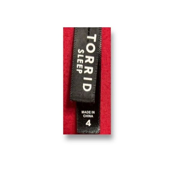 Torrid 4X Sleep Red Velvet Camisole Tank Top Soft Lounge Pajama Sleepwear Cozy - Picture 2 of 11